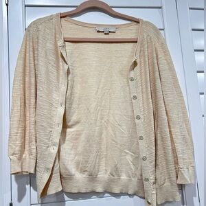 LOFT Women's Light Tan Cardigan
